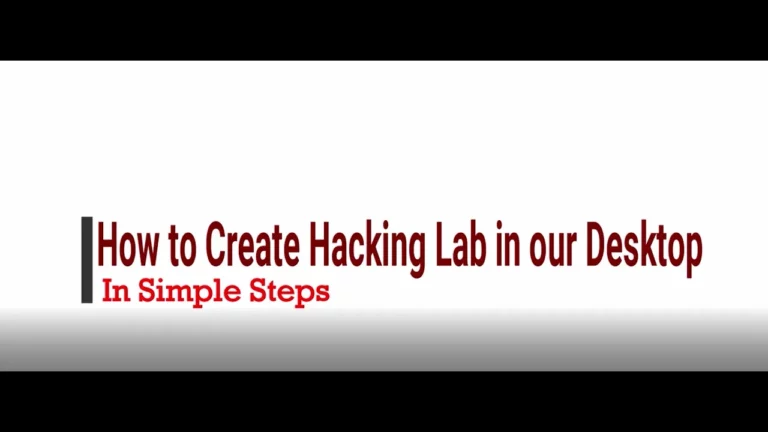 How to Setup a Ethical Hacking Lab Environment